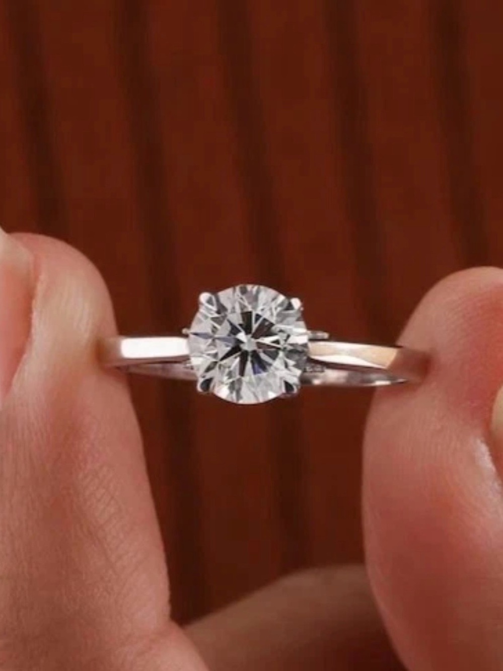 1.00ct Round Natural Diamond Engagement Solitaire Ring 14k White GoldG GH,I1